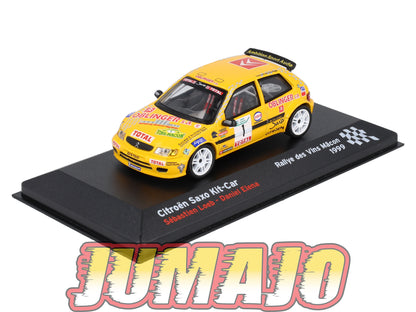 RFR25 voiture 1/43 IXO Rallye Française CITROEN Saxo Kit Car 1999 #1 S.Loeb