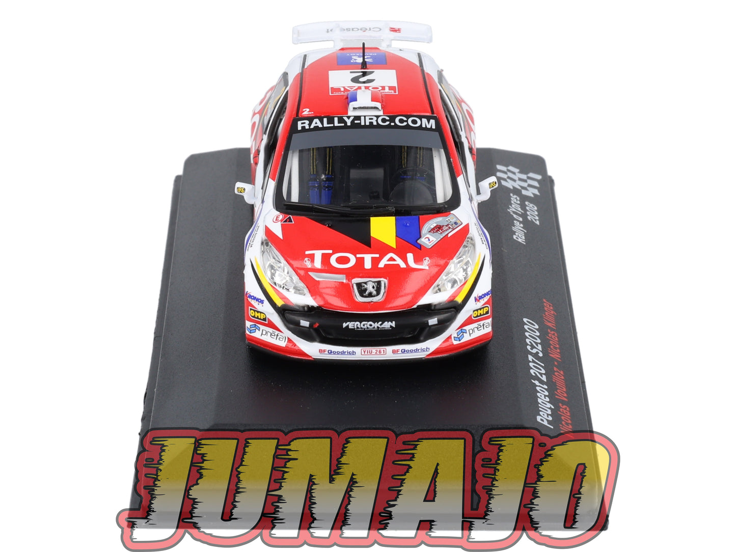 RFR26 voiture 1/43 IXO Rallye Française PEUGEOT 207 S2000 2008 #2 N.Vouilloz
