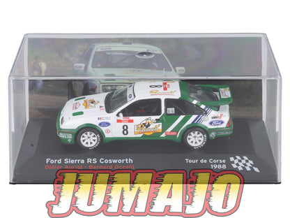 RFR2 voiture 1/43 IXO Rallye Française FORD Sierra RS Cosworth D.Auriol 1988 #8