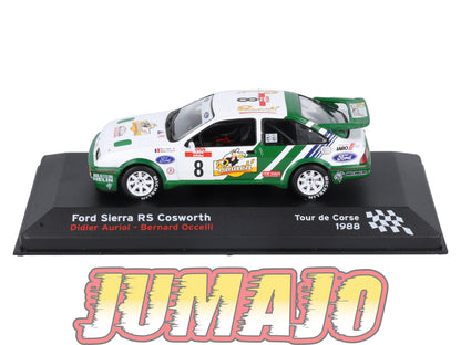 RFR2 voiture 1/43 IXO Rallye Française FORD Sierra RS Cosworth D.Auriol 1988 #8