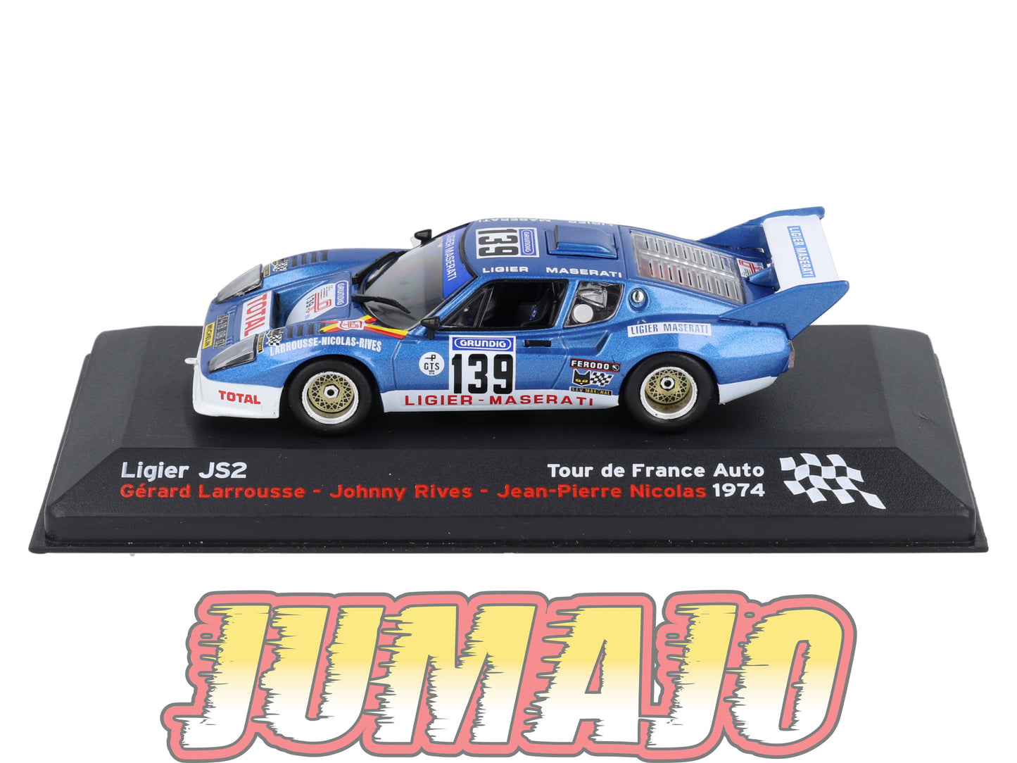 RFR30 voiture 1/43 IXO Altaya Rallye Française LIGIER JS2 G.Larrousse 1974 #139