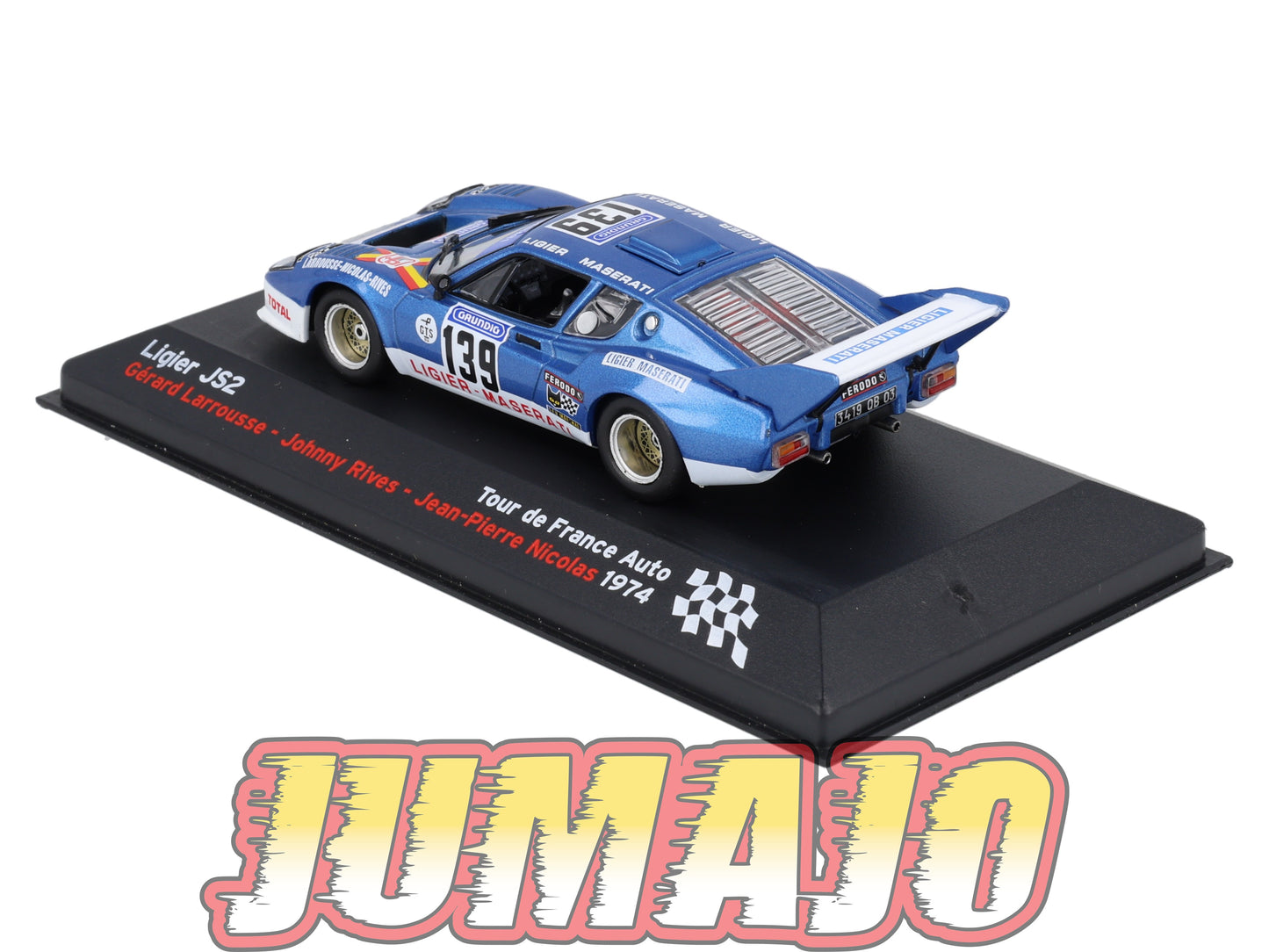 RFR30 voiture 1/43 IXO Altaya Rallye Française LIGIER JS2 G.Larrousse 1974 #139