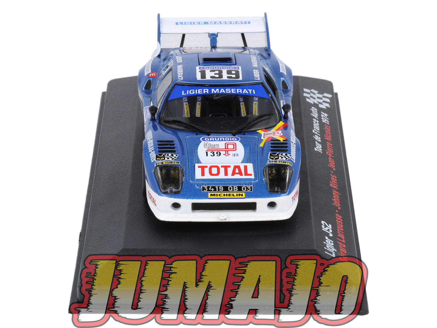 RFR30 voiture 1/43 IXO Altaya Rallye Française LIGIER JS2 G.Larrousse 1974 #139