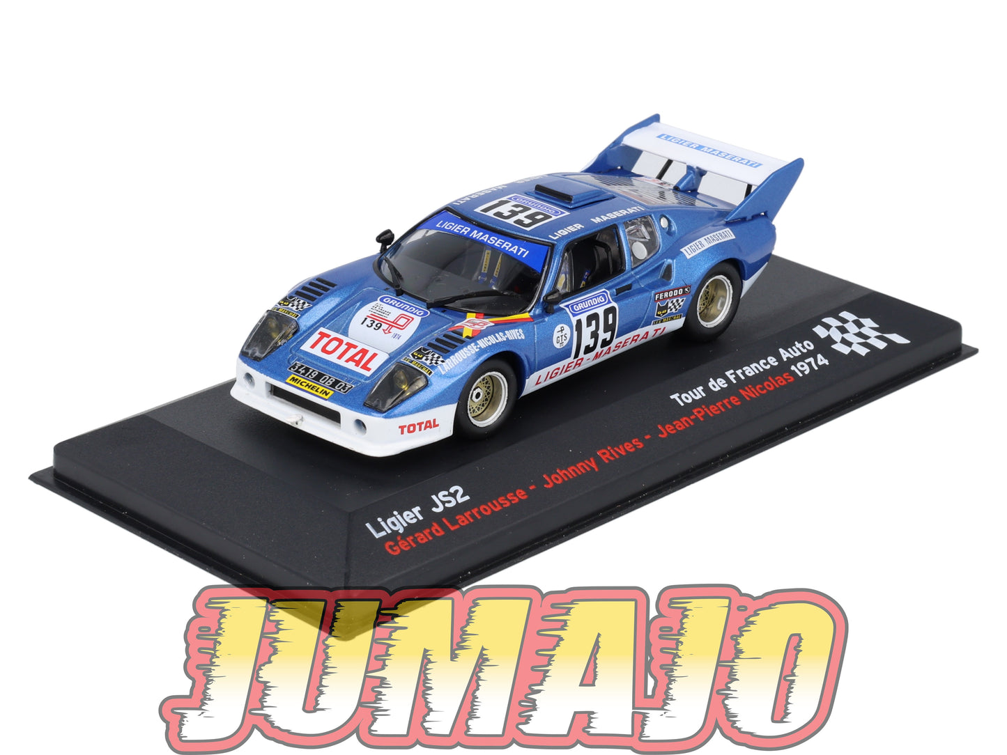 RFR30 voiture 1/43 IXO Altaya Rallye Française LIGIER JS2 G.Larrousse 1974 #139