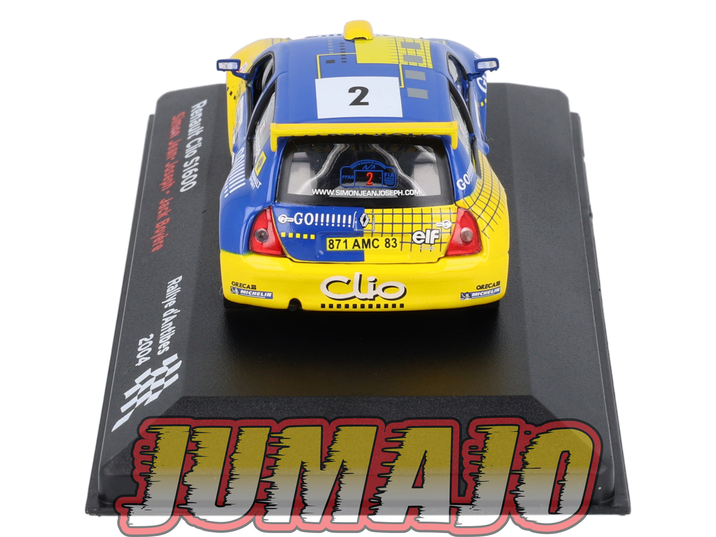 RFR33 voiture 1/43 IXO Rallye Française RENAULT Clio S1600 Jean-Joseph 2004 #2