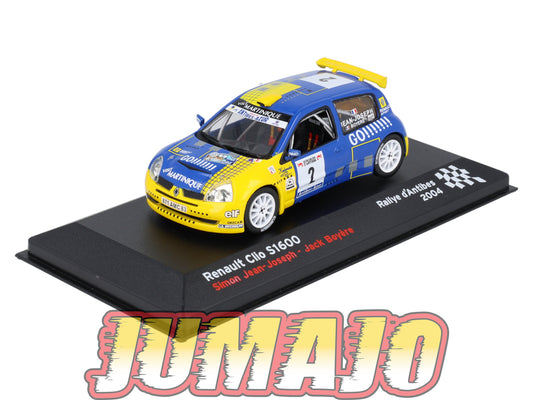 RFR33 voiture 1/43 IXO Rallye Française RENAULT Clio S1600 Jean-Joseph 2004 #2