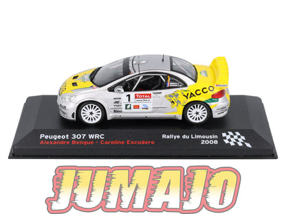 RFR37 voiture 1/43 IXO Altaya Rallye Française PEUGEOT 307 WRC A.Bengue 2008 #1