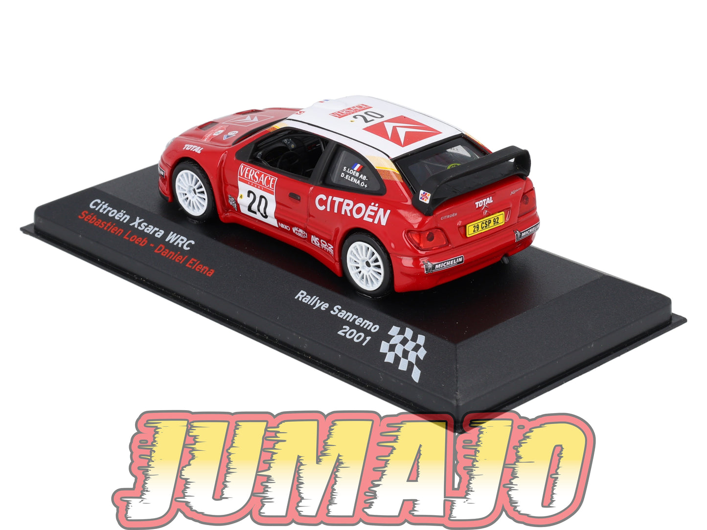 RFR38 voiture 1/43 IXO Rallye Française CITROEN Xsara WRC S.Loeb 2001 #20