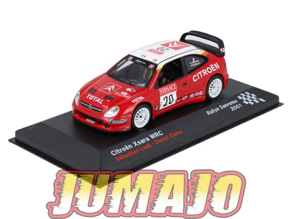 RFR38 voiture 1/43 IXO Rallye Française CITROEN Xsara WRC S.Loeb 2001 #20