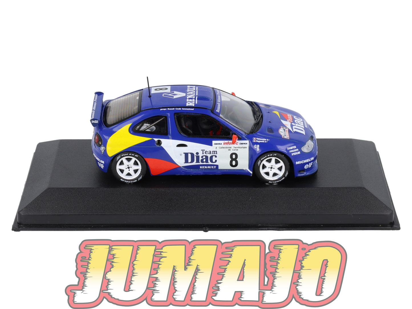 RFR3 voiture 1/43 IXO Rallye Française RENAULT Megane Maxi J.Ragnotti 1996 #8