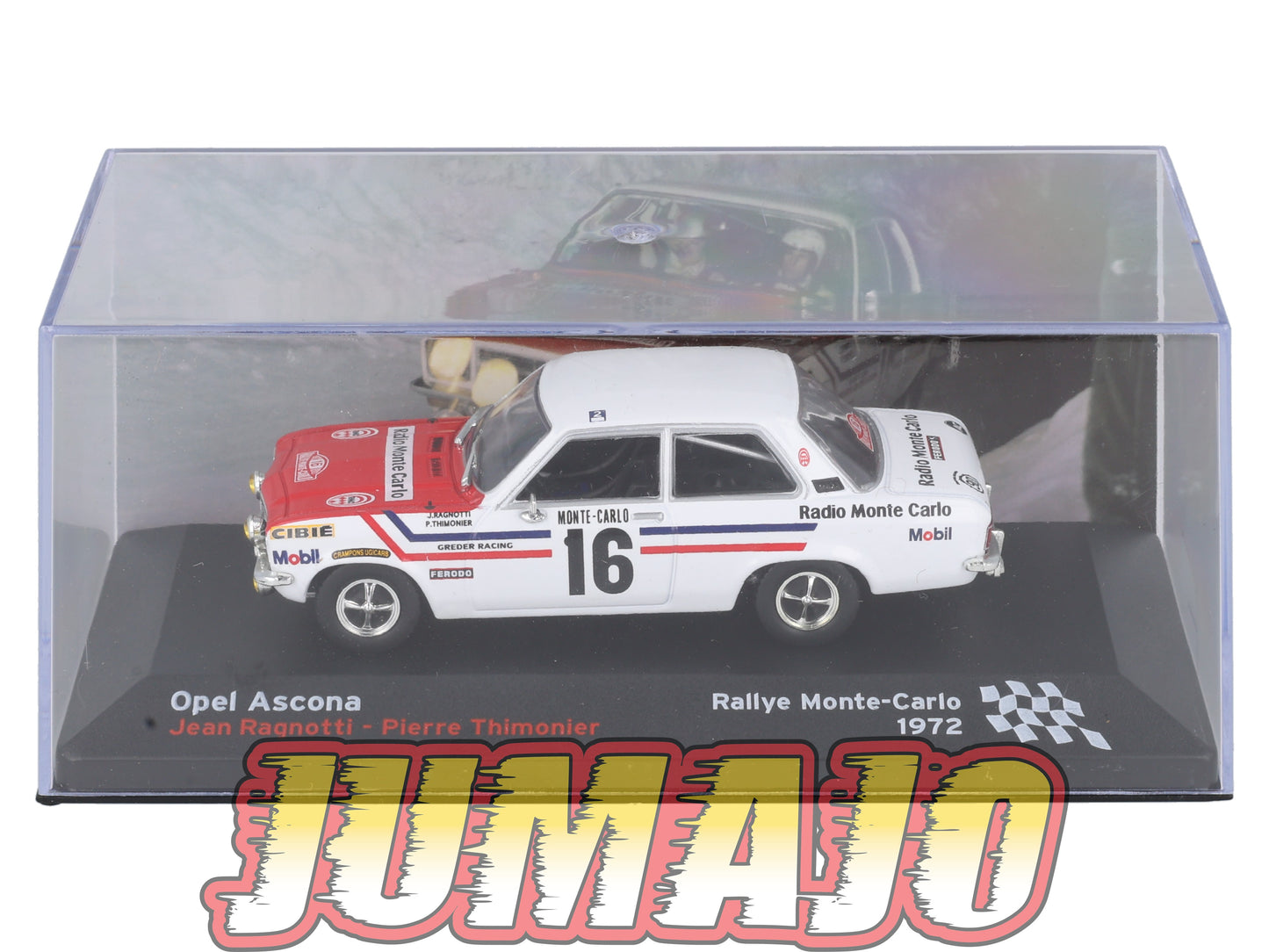 RFR40 voiture 1/43 IXO Altaya Rallye Française Monte-carlo OPEL Ascona A J.Ragnotti 1972 #16