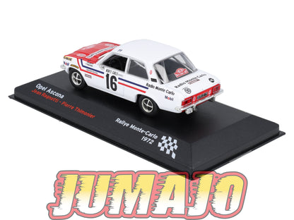 RFR40 voiture 1/43 IXO Altaya Rallye Française Monte-carlo OPEL Ascona A J.Ragnotti 1972 #16