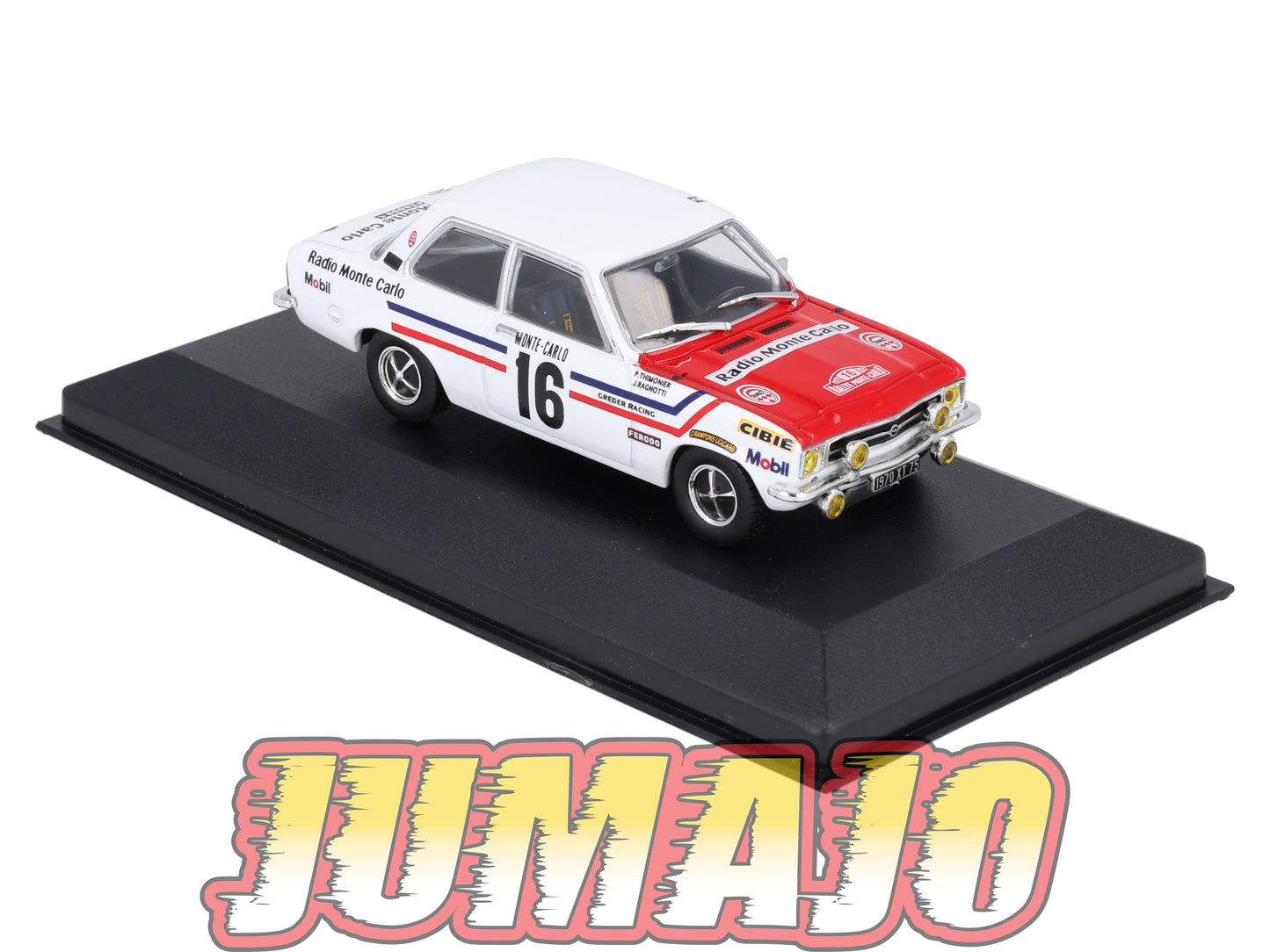 RFR40 voiture 1/43 IXO Altaya Rallye Française Monte-carlo OPEL Ascona A J.Ragnotti 1972 #16