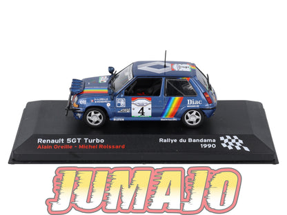 RFR41 voiture 1/43 IXO Altaya Rallye Française RENAULT 5GT Turbo A.Oreille 1990