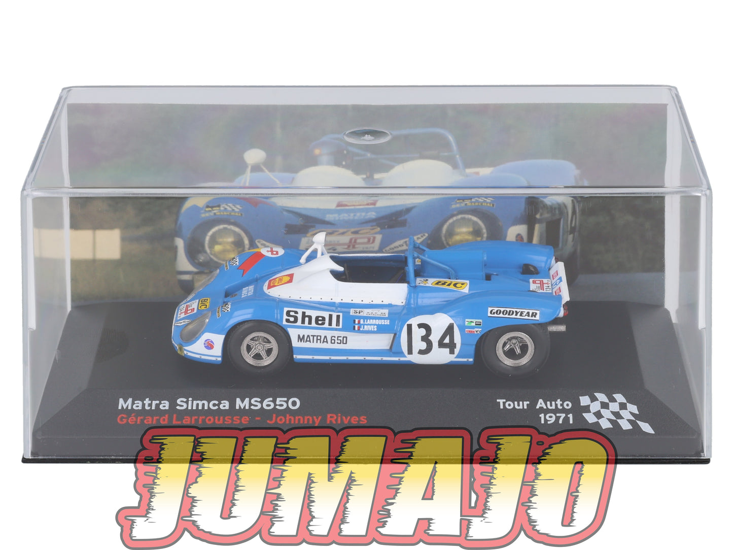 RFR43 voiture 1/43 IXO Rallye Française SIMCA Matra MS650 G.Larrousse 1971 #134