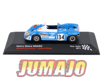 RFR43 voiture 1/43 IXO Rallye Française SIMCA Matra MS650 G.Larrousse 1971 #134