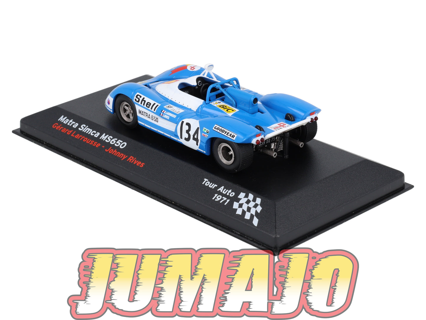 RFR43 voiture 1/43 IXO Rallye Française SIMCA Matra MS650 G.Larrousse 1971 #134