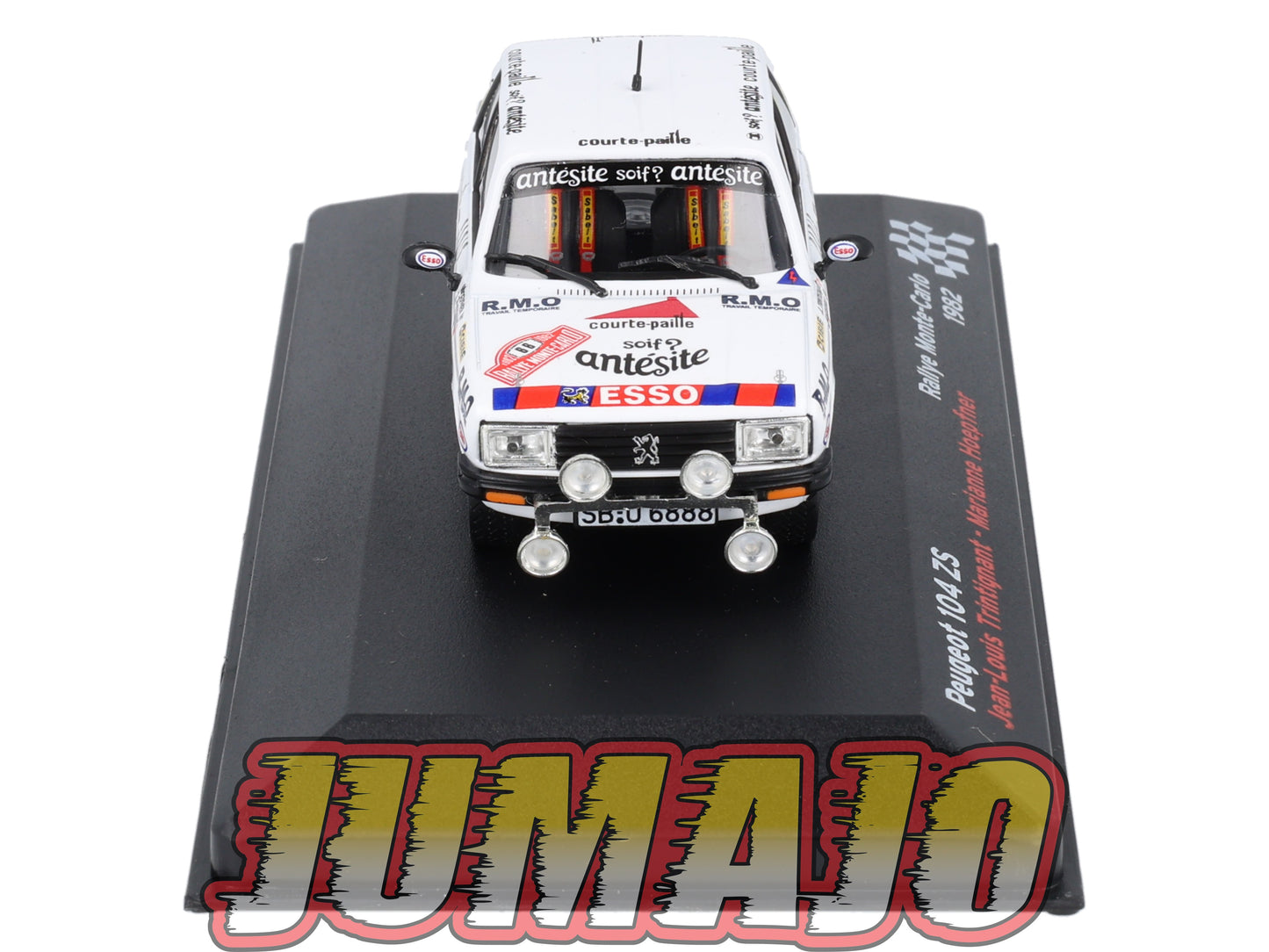 RFR45 voiture 1/43 IXO Rallye Française PEUGEOT 104 ZS J-L.Trintignant 1982 #66