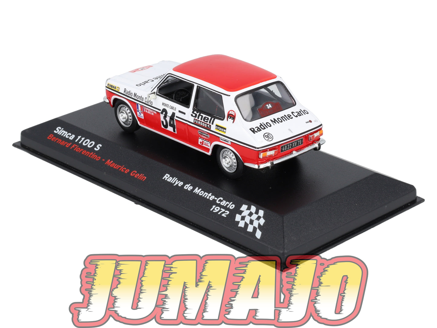 RFR47 voiture 1/43 IXO Altaya Rallye Française SIMCA 1100 S B.Fiorentino 1972 #34