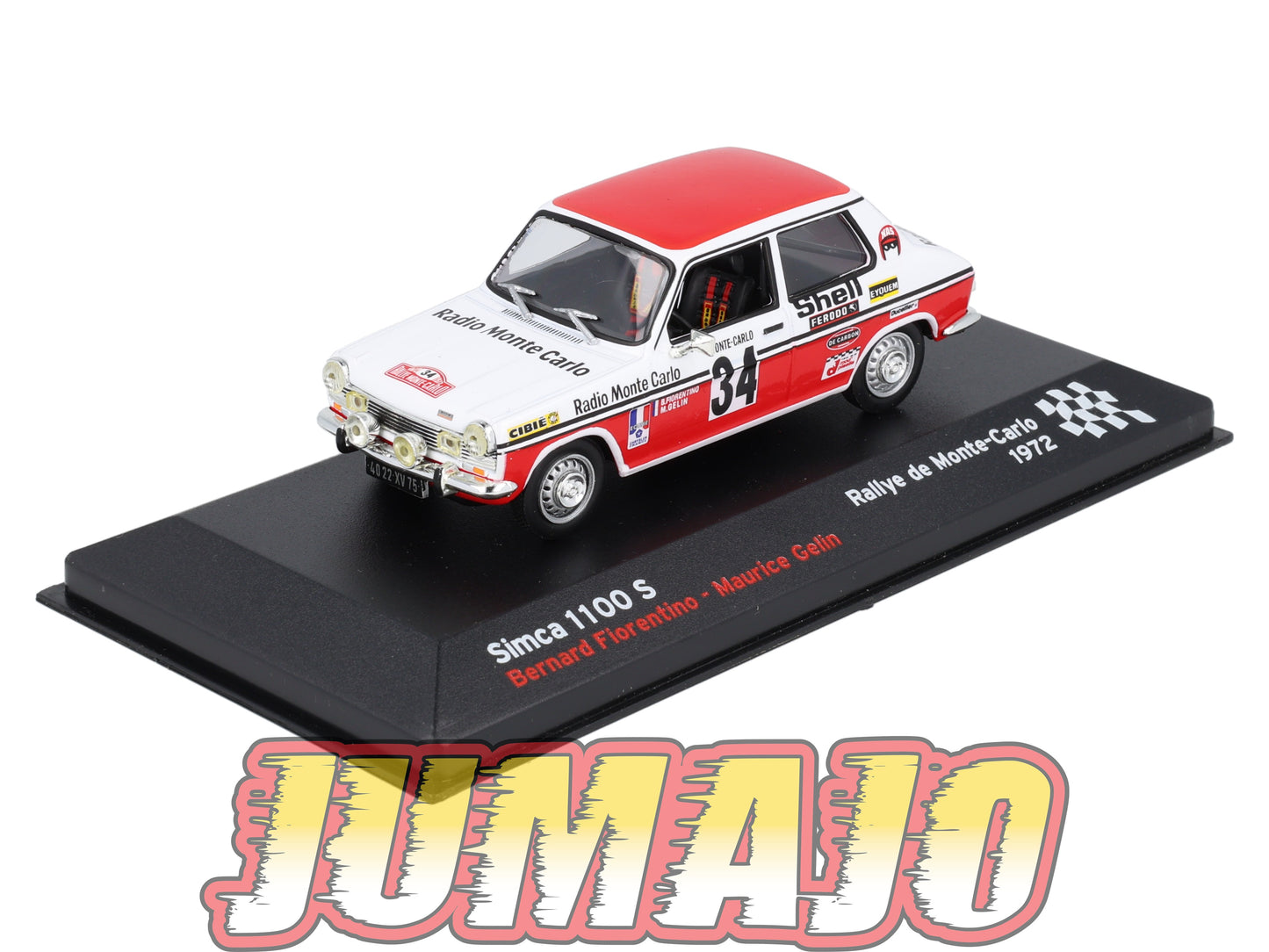 RFR47 voiture 1/43 IXO Altaya Rallye Française SIMCA 1100 S B.Fiorentino 1972 #34