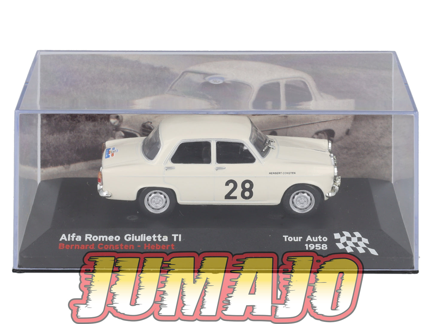 RFR49 1/43 IXO Altaya Rallye Française ALFA ROMEO Giulietta TI B.Consten #28 1958