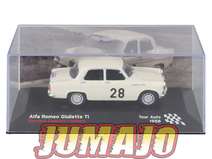 RFR49 1/43 IXO Altaya Rallye Française ALFA ROMEO Giulietta TI B.Consten #28 1958