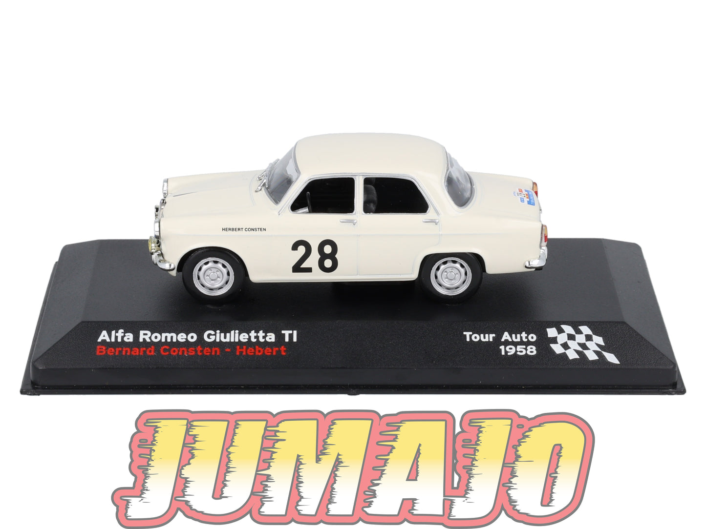 RFR49 1/43 IXO Altaya Rallye Française ALFA ROMEO Giulietta TI B.Consten #28 1958