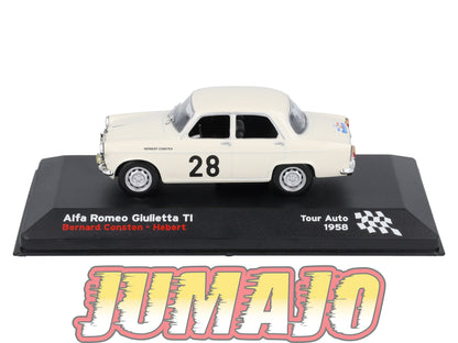 RFR49 1/43 IXO Altaya Rallye Française ALFA ROMEO Giulietta TI B.Consten #28 1958