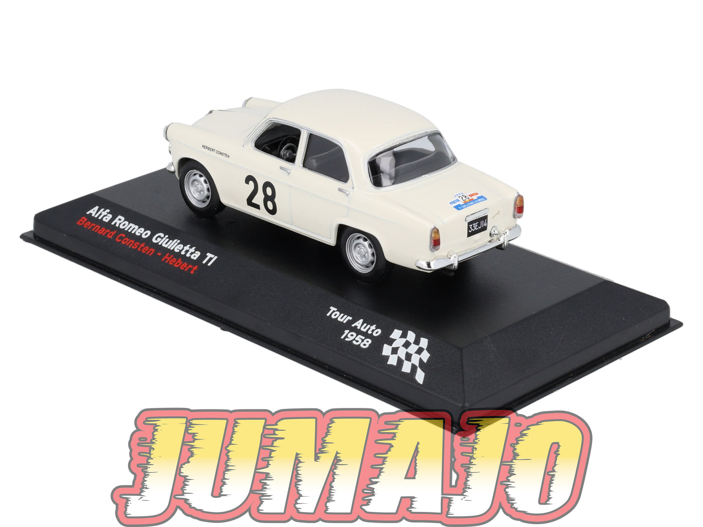 RFR49 1/43 IXO Altaya Rallye Française ALFA ROMEO Giulietta TI B.Consten #28 1958