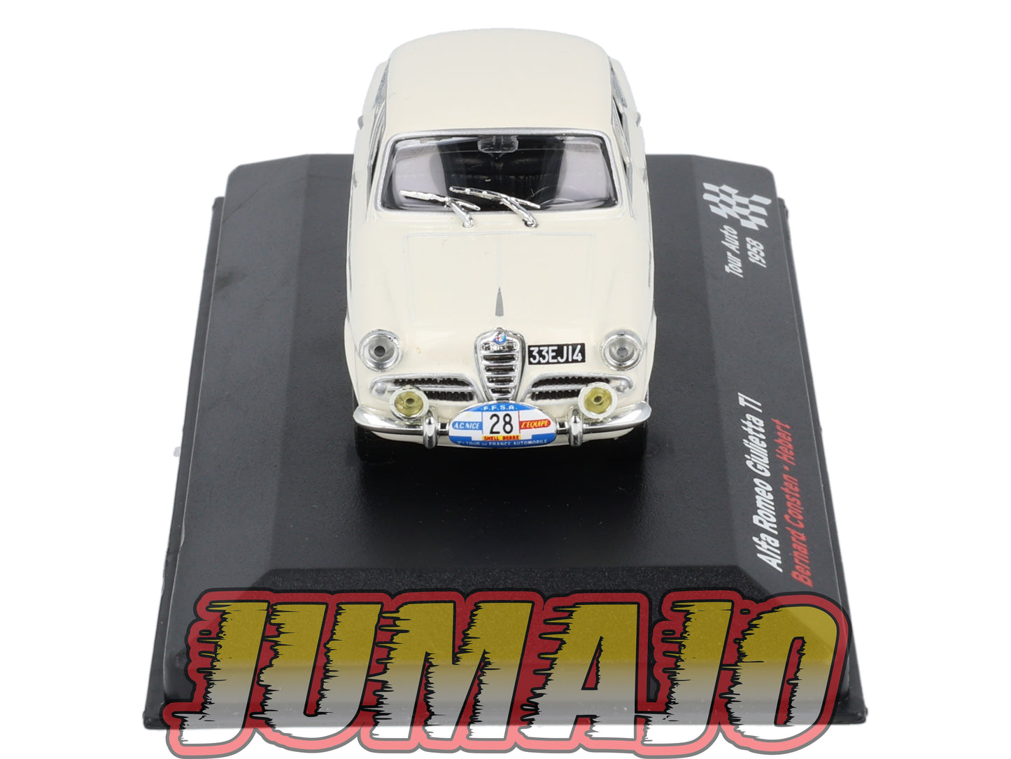 RFR49 1/43 IXO Altaya Rallye Française ALFA ROMEO Giulietta TI B.Consten #28 1958