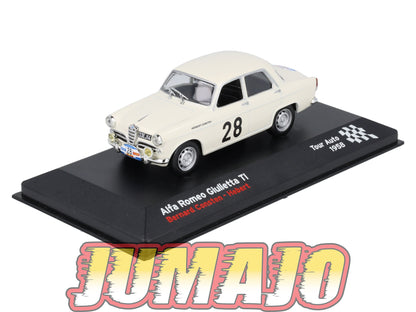 RFR49 1/43 IXO Altaya Rallye Française ALFA ROMEO Giulietta TI B.Consten #28 1958