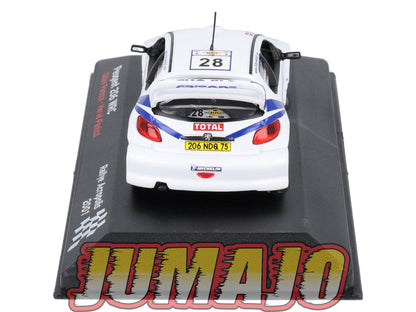 RFR50 voiture 1/43 IXO Rallye Française PEUGEOT 206 WRC G.Panizzi 2001 #28