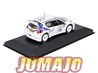 RFR50 voiture 1/43 IXO Rallye Française PEUGEOT 206 WRC G.Panizzi 2001 #28