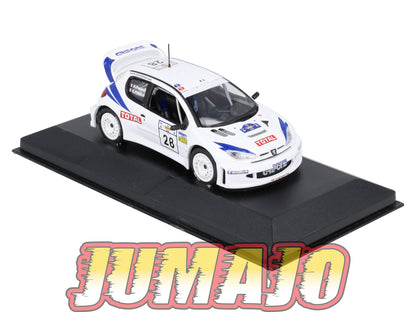 RFR50 voiture 1/43 IXO Rallye Française PEUGEOT 206 WRC G.Panizzi 2001 #28