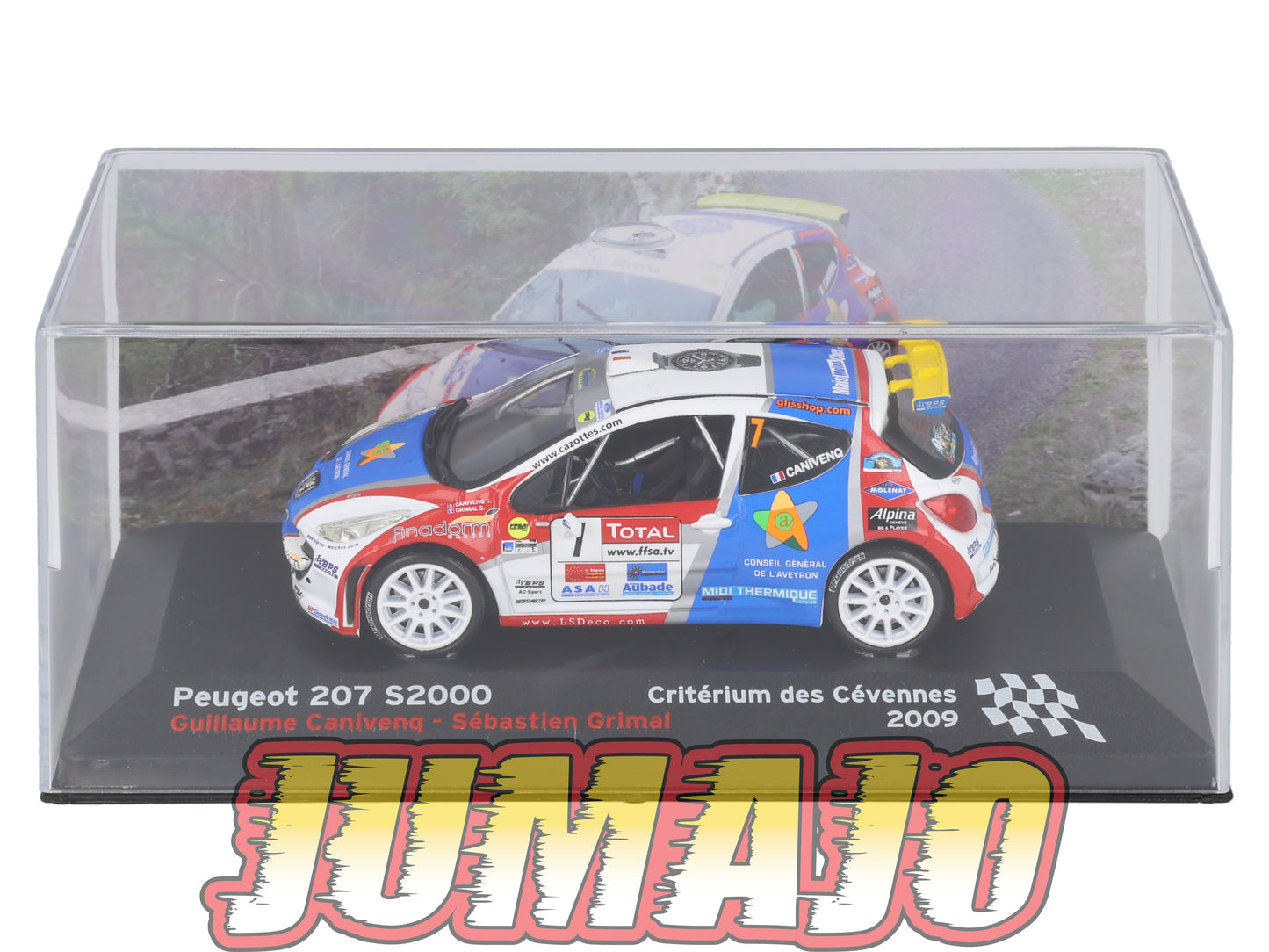 RFR51 voiture 1/43 IXO Rallye Française PEUGEOT 207 S2000 G.Canivenq 2009 #7