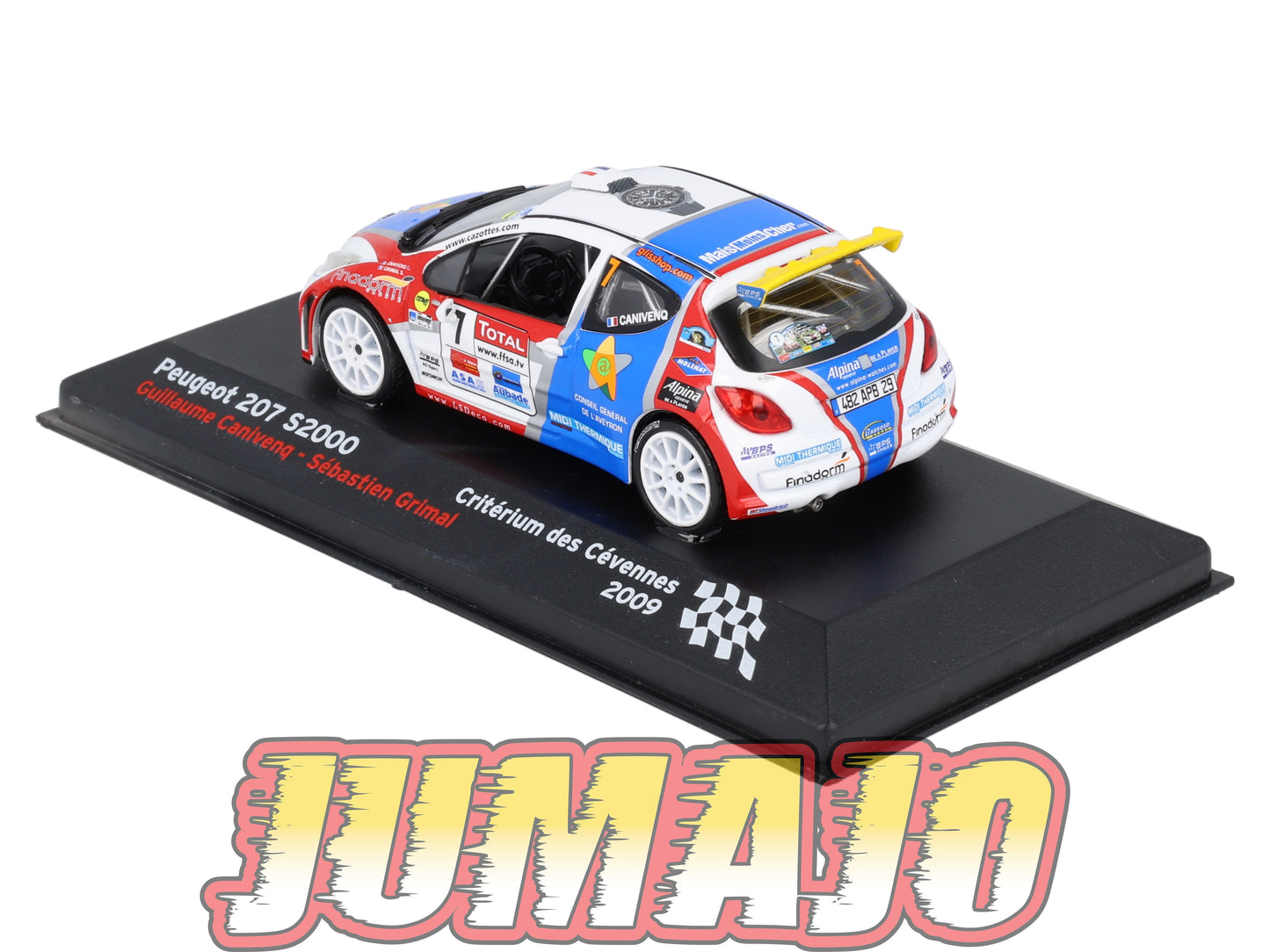 RFR51 voiture 1/43 IXO Rallye Française PEUGEOT 207 S2000 G.Canivenq 2009 #7