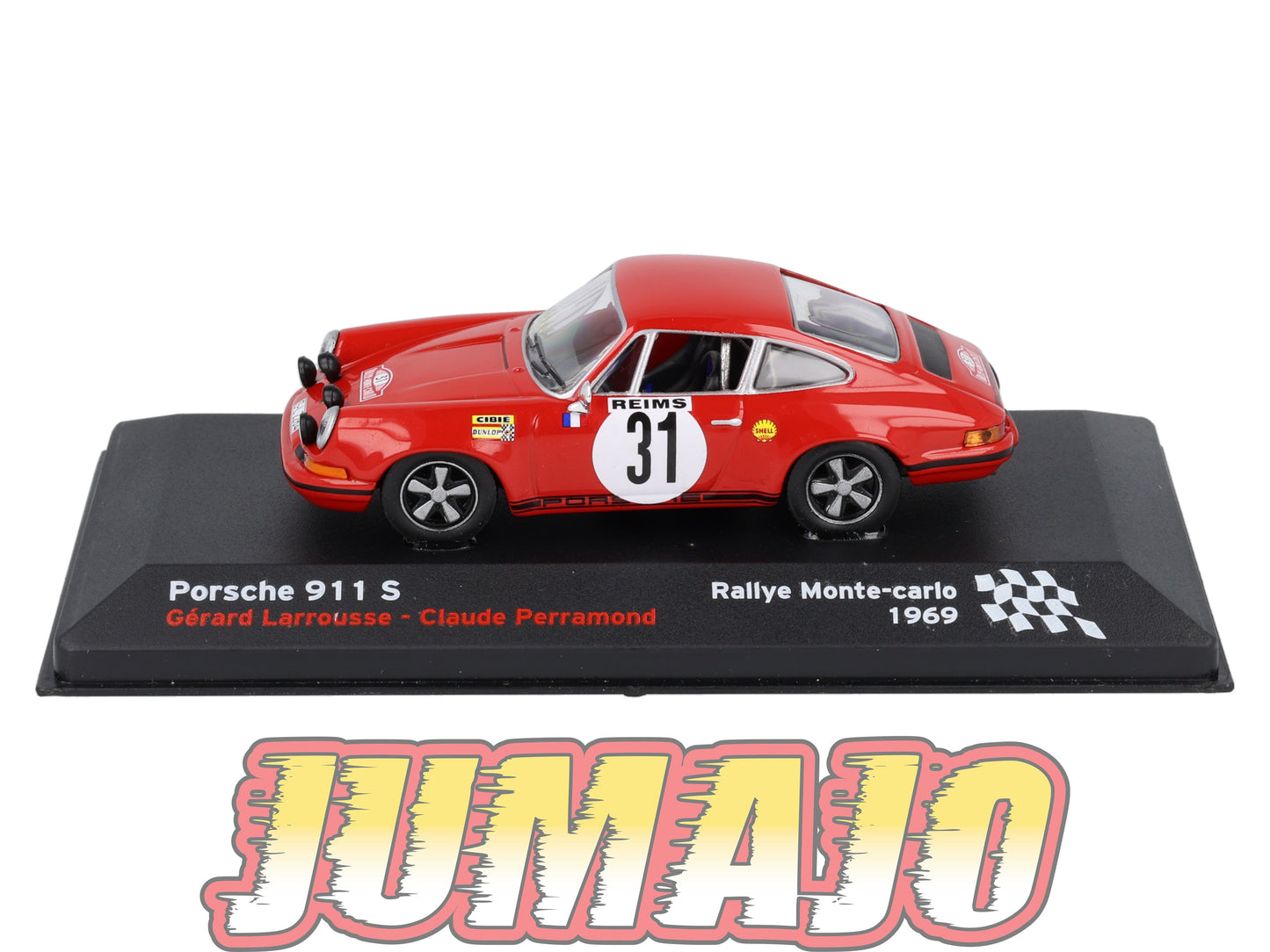 RFR53 voiture 1/43 IXO Altaya Rallye Française PORSCHE 911 S G.Larousse 1969 #31