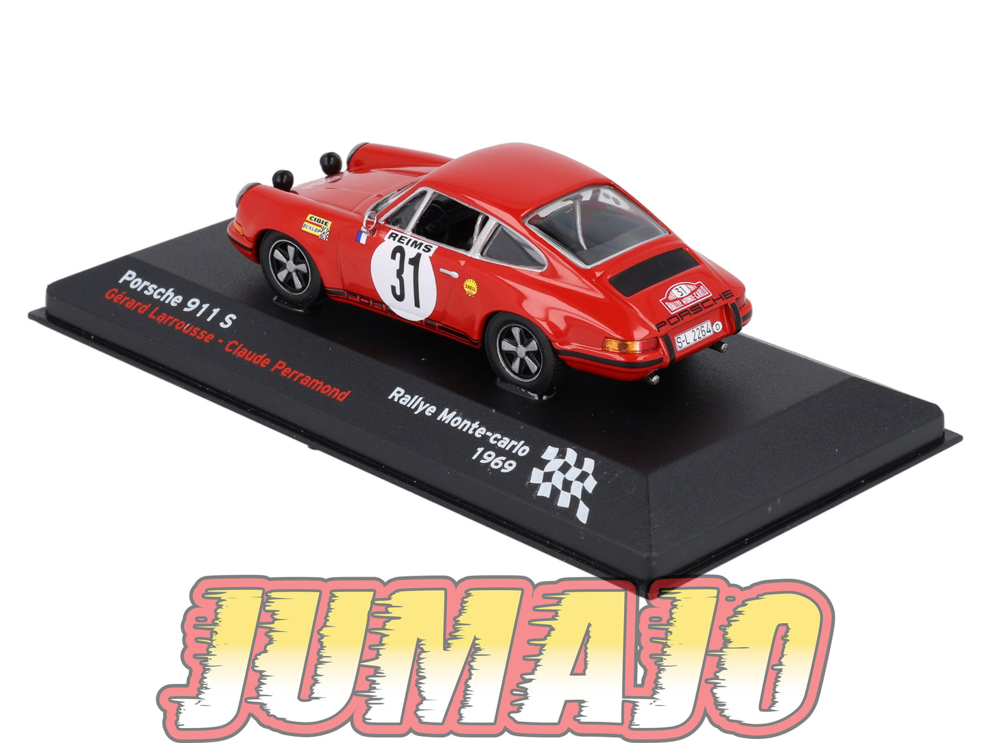 RFR53 voiture 1/43 IXO Altaya Rallye Française PORSCHE 911 S G.Larousse 1969 #31