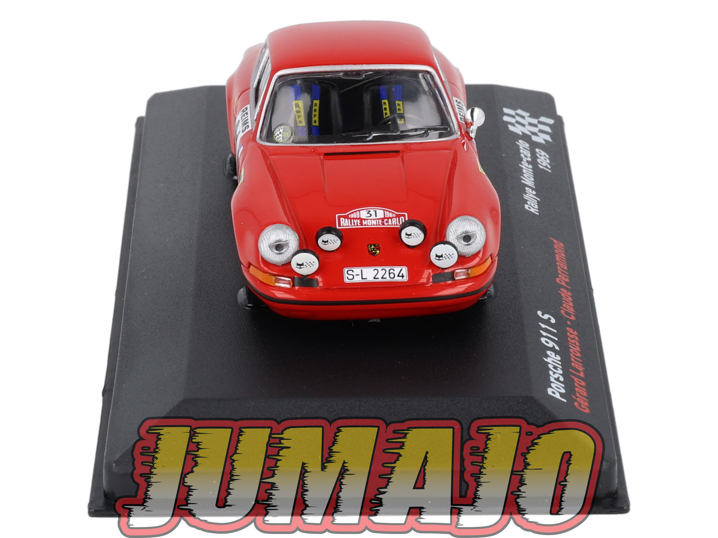 RFR53 voiture 1/43 IXO Altaya Rallye Française PORSCHE 911 S G.Larousse 1969 #31