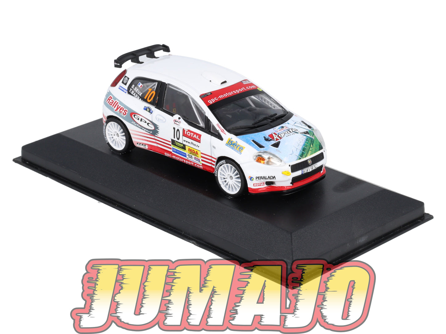 RFR54 voiture 1/43 IXO Rallye Française ABARTH Grande Punto S2000 T.Barral 2010 #10