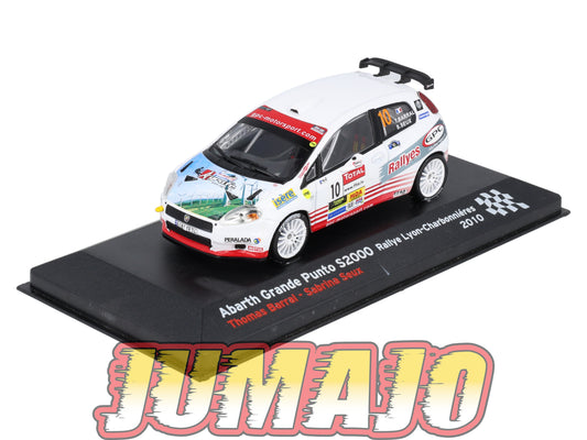 RFR54 voiture 1/43 IXO Rallye Française ABARTH Grande Punto S2000 T.Barral 2010 #10