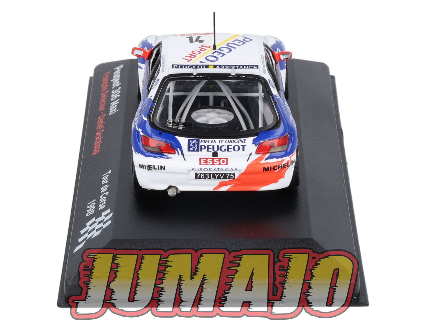 RFR57 voiture 1/43 IXO Rallye Française PEUGEOT 306 Maxi F.Delecour 1998 #14