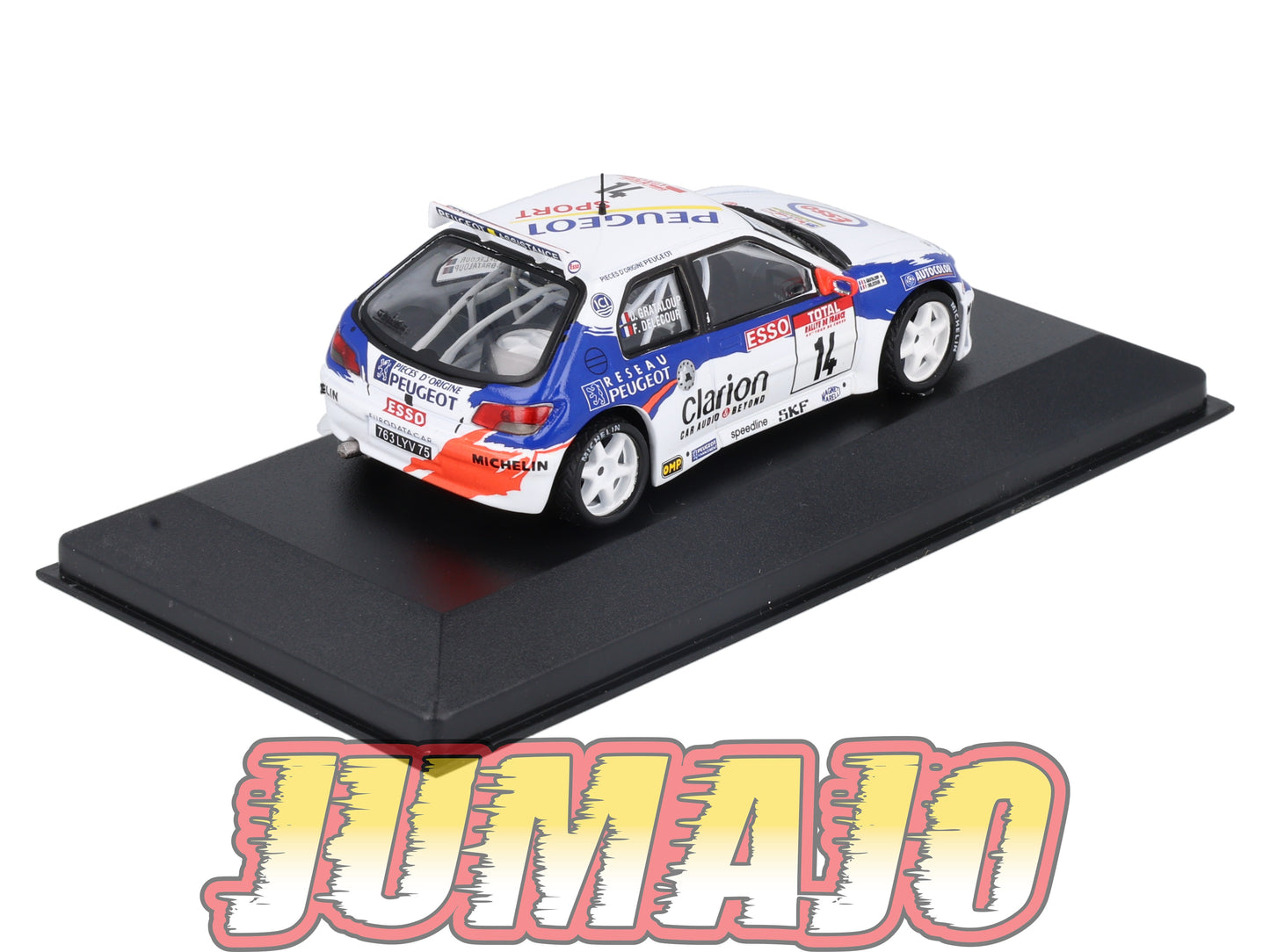 RFR57 voiture 1/43 IXO Rallye Française PEUGEOT 306 Maxi F.Delecour 1998 #14