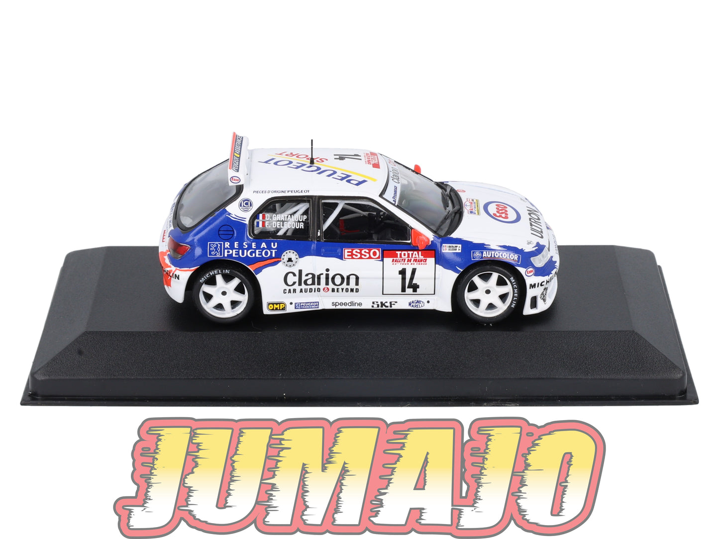 RFR57 voiture 1/43 IXO Rallye Française PEUGEOT 306 Maxi F.Delecour 1998 #14