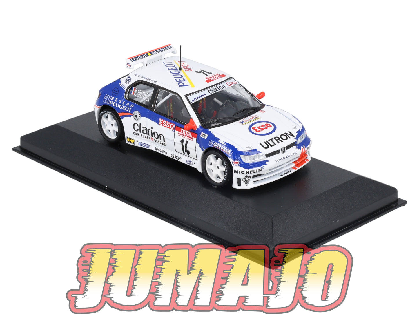 RFR57 voiture 1/43 IXO Rallye Française PEUGEOT 306 Maxi F.Delecour 1998 #14