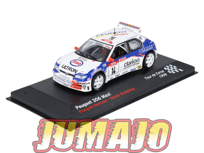 RFR57 voiture 1/43 IXO Rallye Française PEUGEOT 306 Maxi F.Delecour 1998 #14