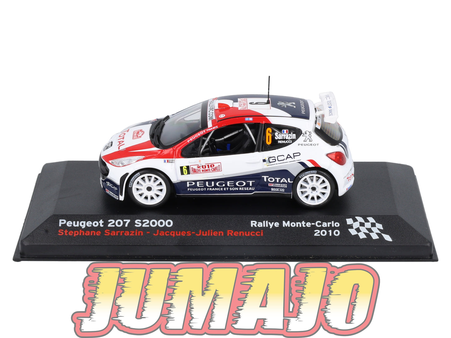 RFR59 voiture 1/43 IXO Rallye Française PEUGEOT 207 S2000 S.Sarrazin 2010 #6