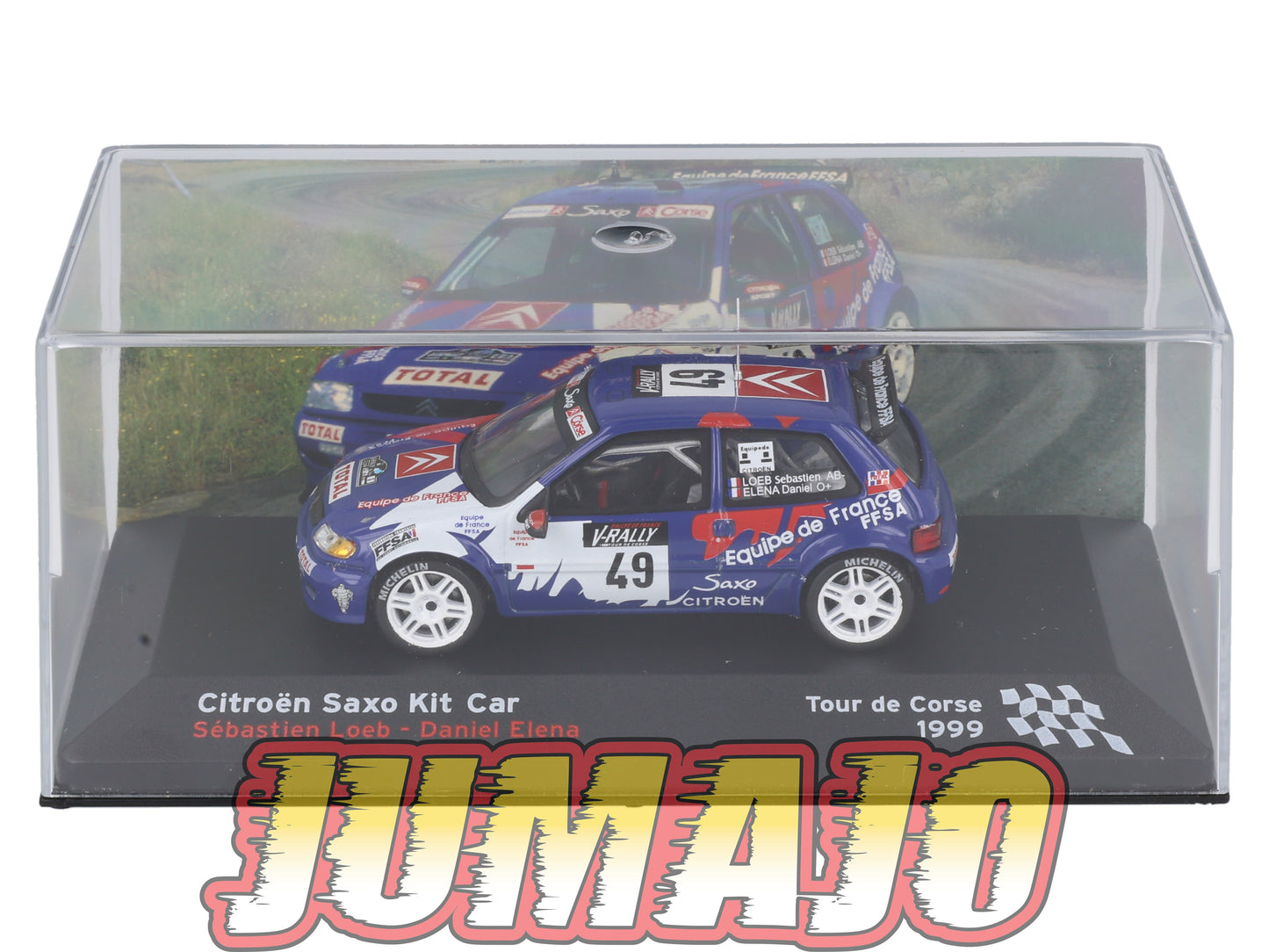 RFR5 voiture 1/43 IXO Rallye Française CITROEN Saxo Kit Car S.Loeb 1999 #49