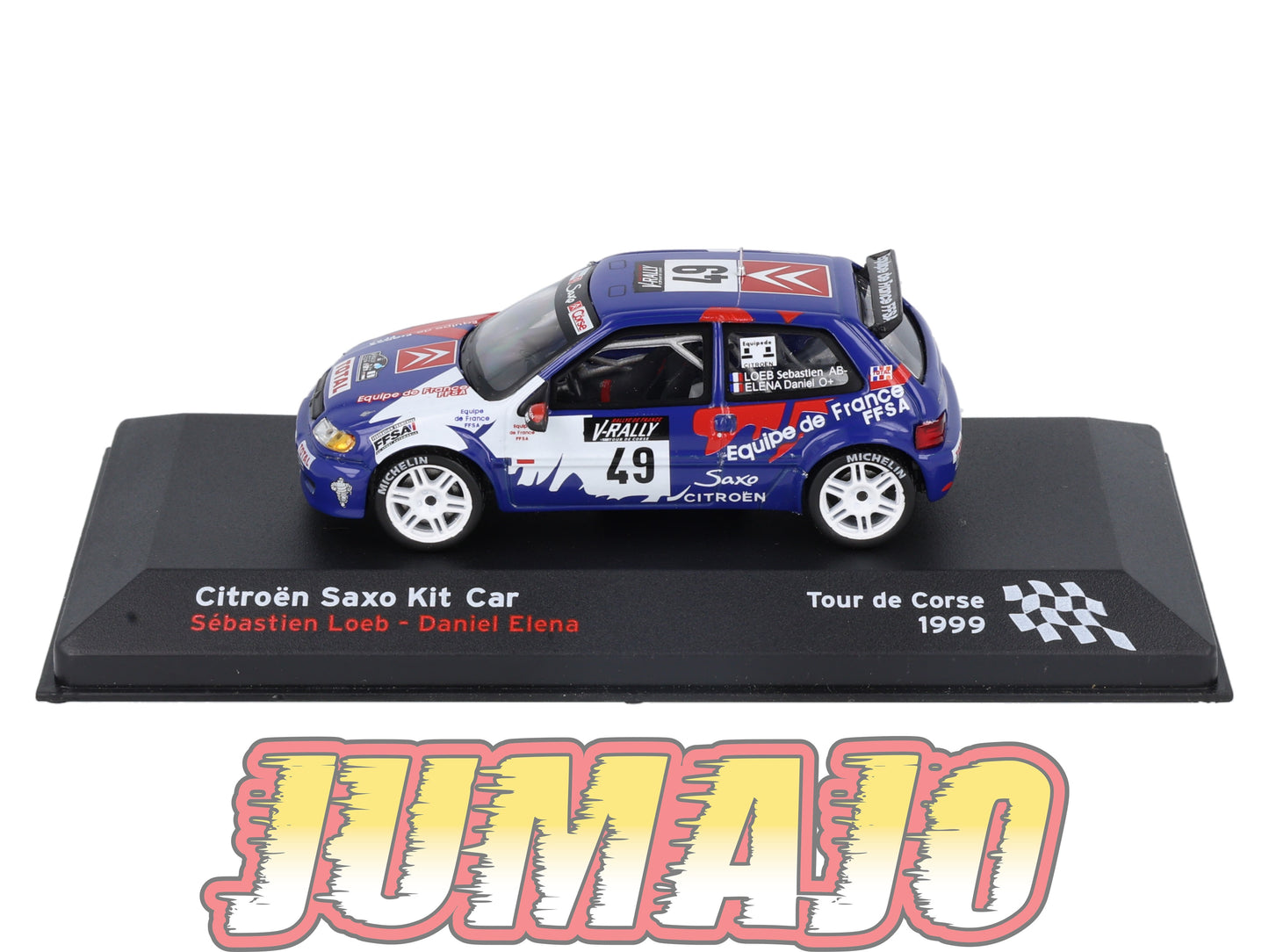 RFR5 voiture 1/43 IXO Rallye Française CITROEN Saxo Kit Car S.Loeb 1999 #49