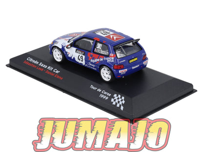 RFR5 voiture 1/43 IXO Rallye Française CITROEN Saxo Kit Car S.Loeb 1999 #49